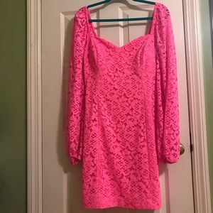 Lilly Pulitzer Juliah Dress Prosecco Pink Size 12